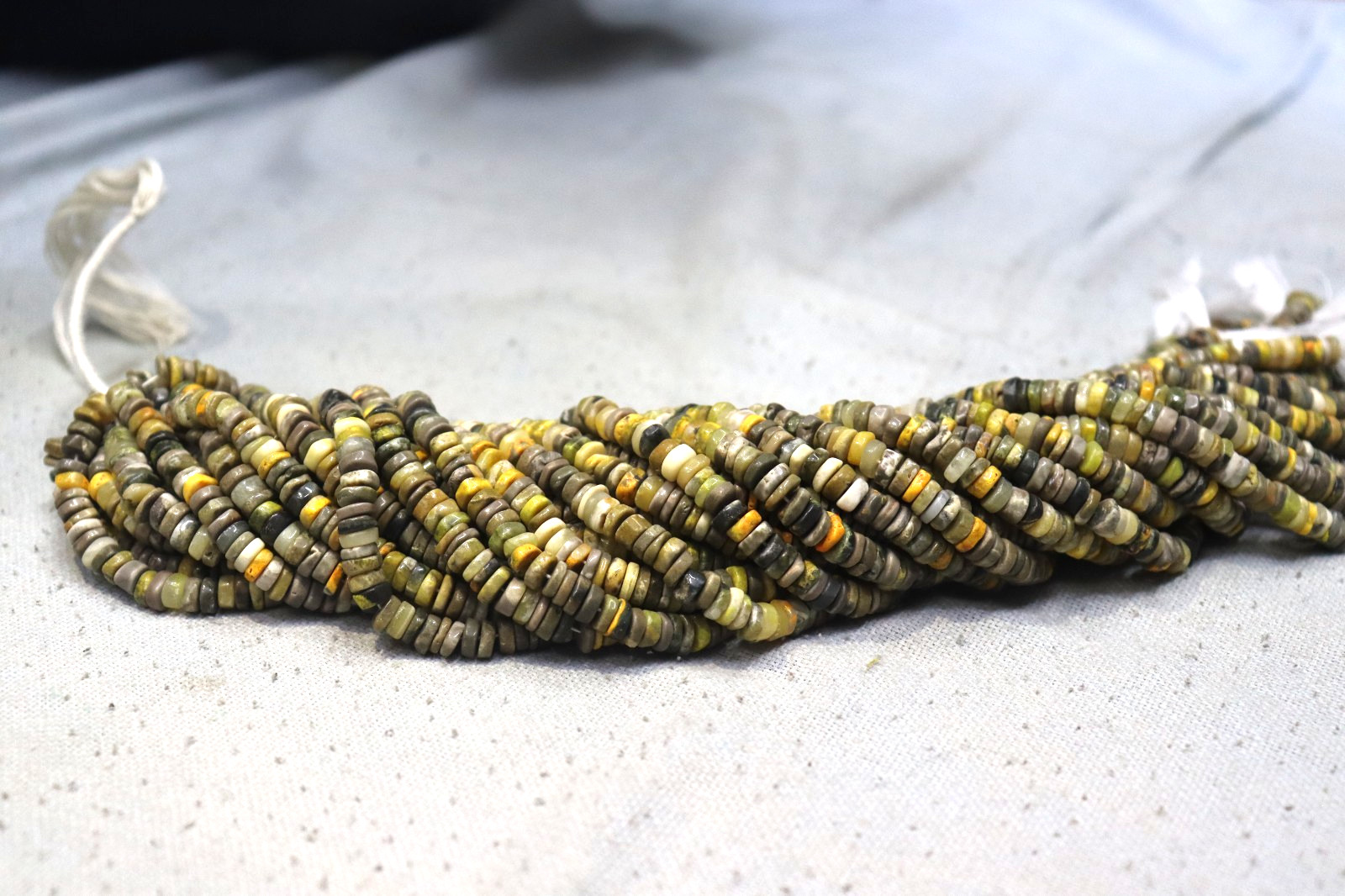 Natural BumbleBee Jasper Rondelle Beads 4 to 6mm 13” Strand Gemstone Beads