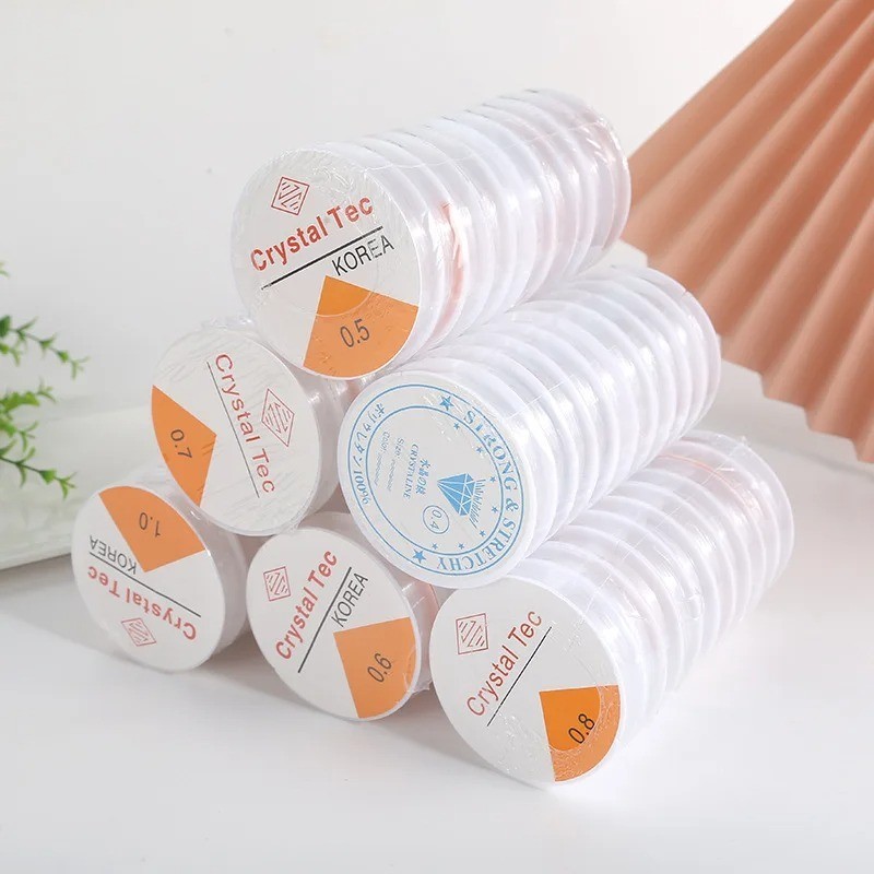 Elastic String for Bracelets Stretchy Bead Cord Jewelry Making Beading 0.4-1 mm
