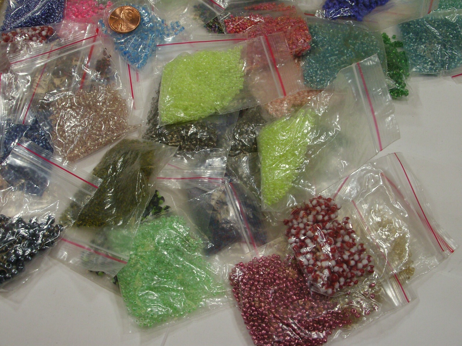 100 (10 Gram) Packets Loose 12/0 & 6/0 China Glass Seed Beads Wholesale (HM-44)