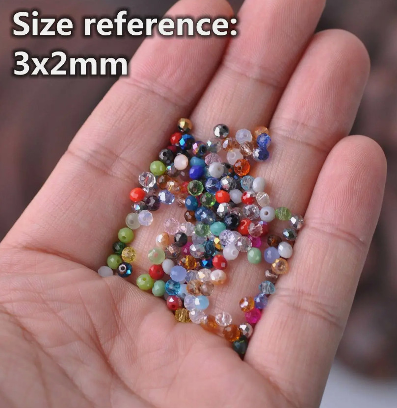 4mm 6mm 8mm 10mm 12mm Rondelle crystal Loose spacer beads Jewelry Making Crafts
