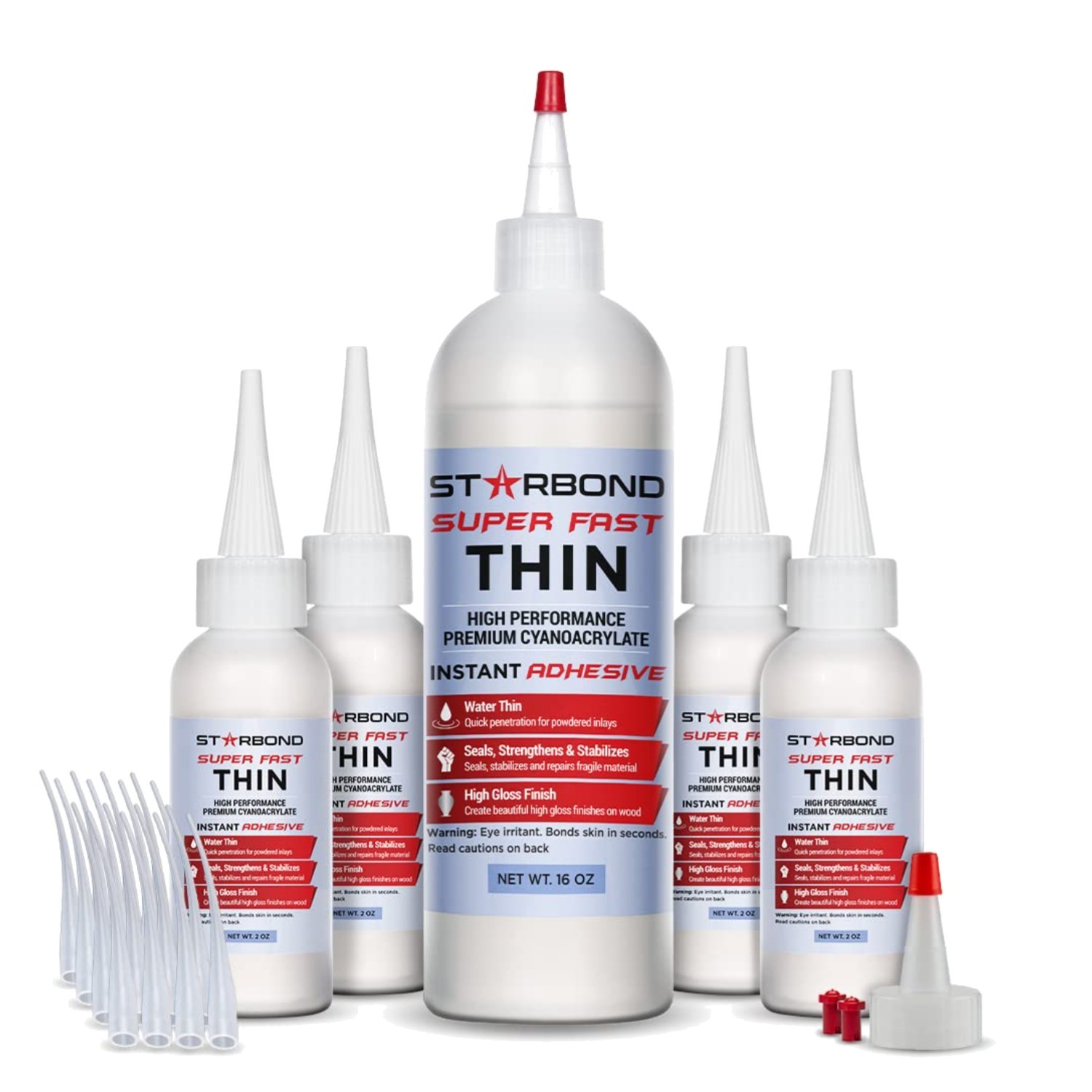 Ethyl Cyanoacrylate Super Glue – 16 oz. Refill Kit