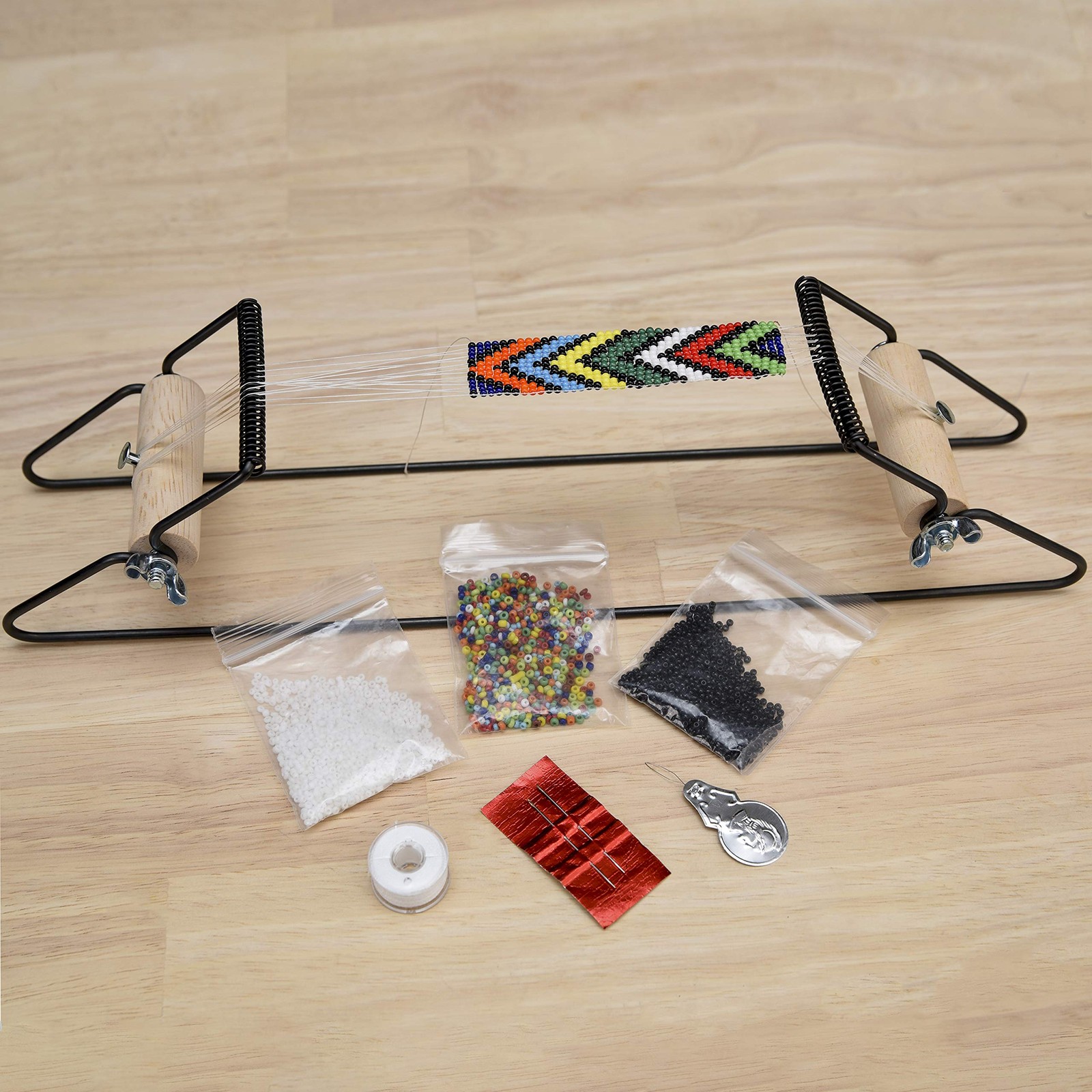 The Beadsmith Metal Bead Loom Kit, Includes 12.5″ x 2.5″ x 3″, Multicolor