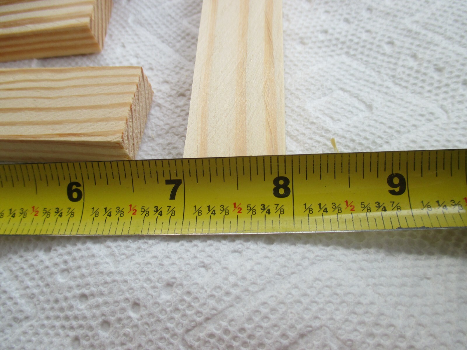 24 Natural Pine Wood Pieces for Arts Craft DIY 6 13/16 x 7/16 x 1