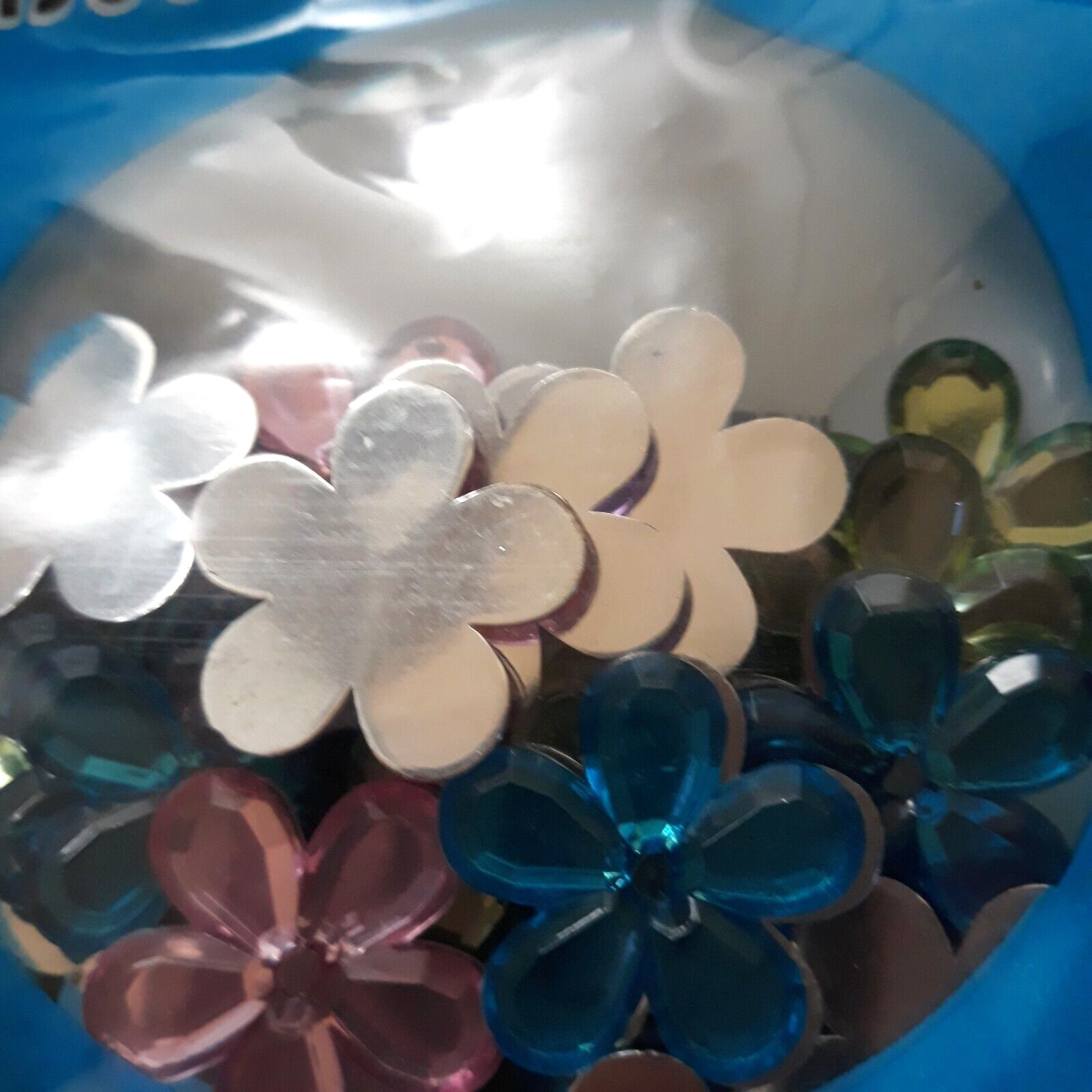 Crafter’s Square JEWELS & GEMS 32 Pieces Glue-on 7/8″ Flowers Crafting Crafts