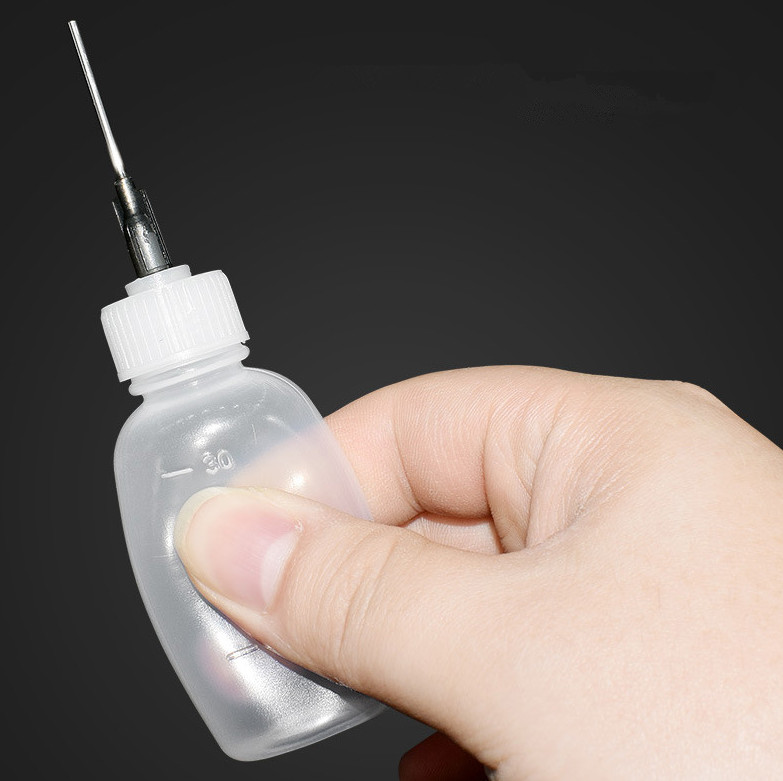 6Pc 30ml Clear Precision Applicator Bottle ,12Pcs Needle Tip, Squeeze Bottle US