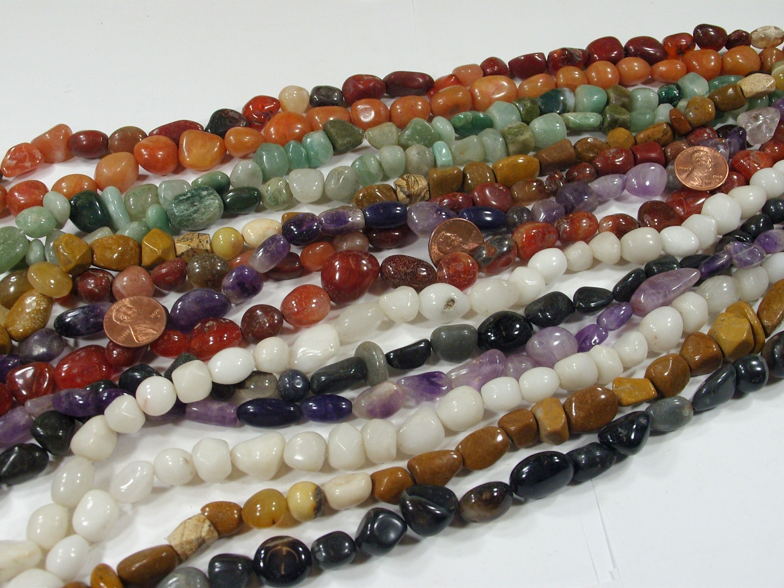 2 Pounds Assorted Shapes, Sizes, and Styles India Handmade Stone Beads (UDM-1) ⭐