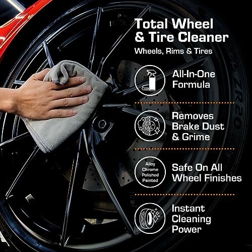 Total Wheel & Tire Cleaner – Professional All-In-One 16 Fl Oz (Pack of 1)