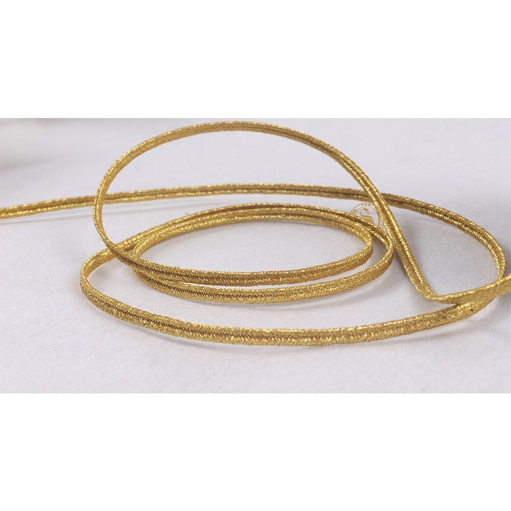 4mm Russia Braid Soutache Cord 100 Meters Gold Sewing Trim Craft Decor