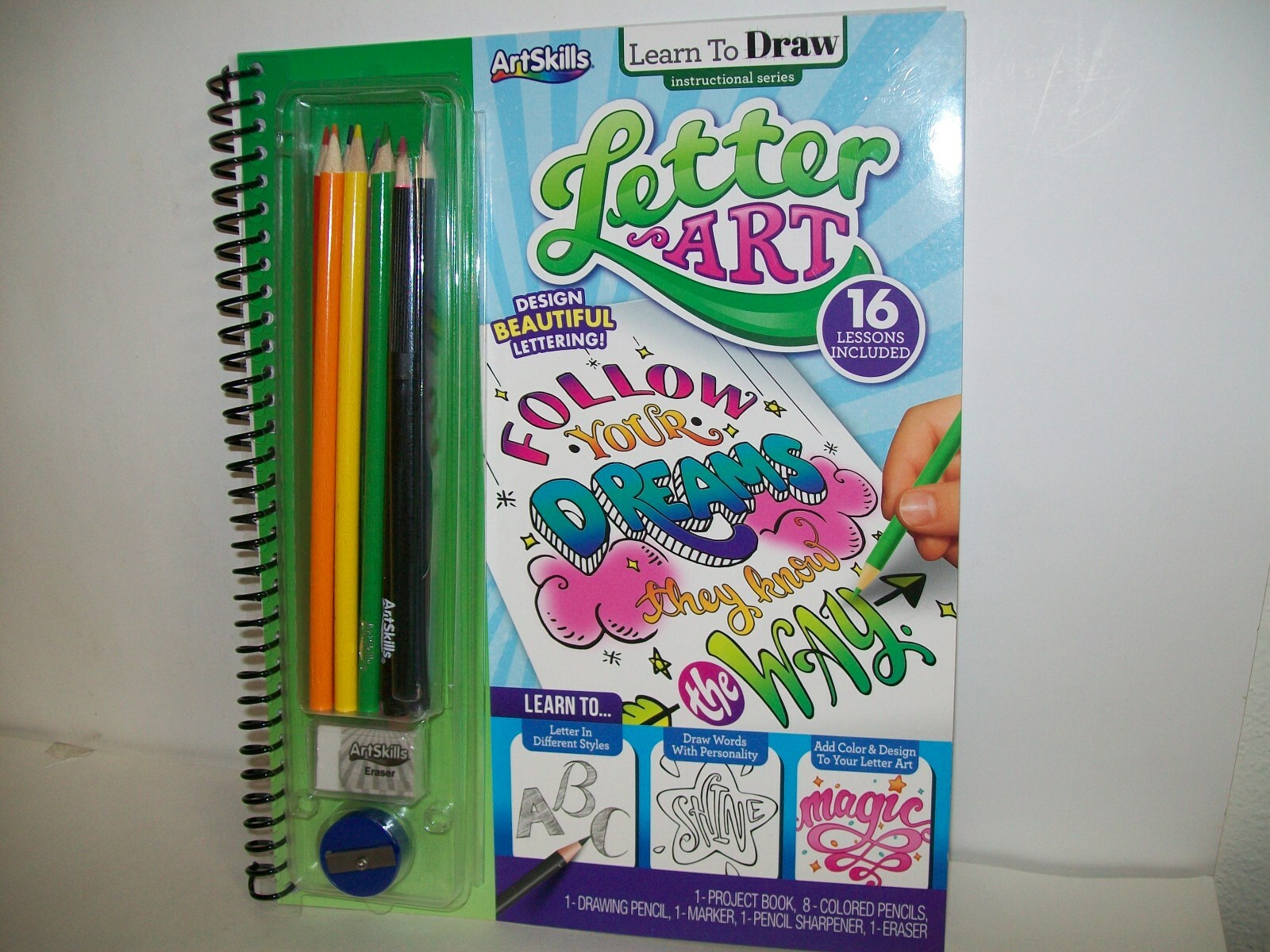Letter Art. Learn To Draw With Accessories Provided By Art Skills New
