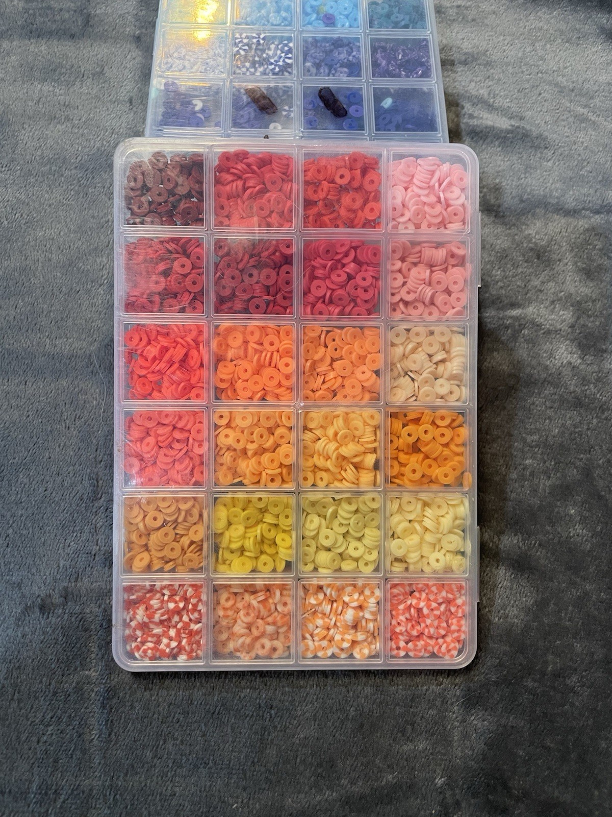 Multicolor Plastic Rondelle Spacer Beads Assorted Sets (opened) Other Beads