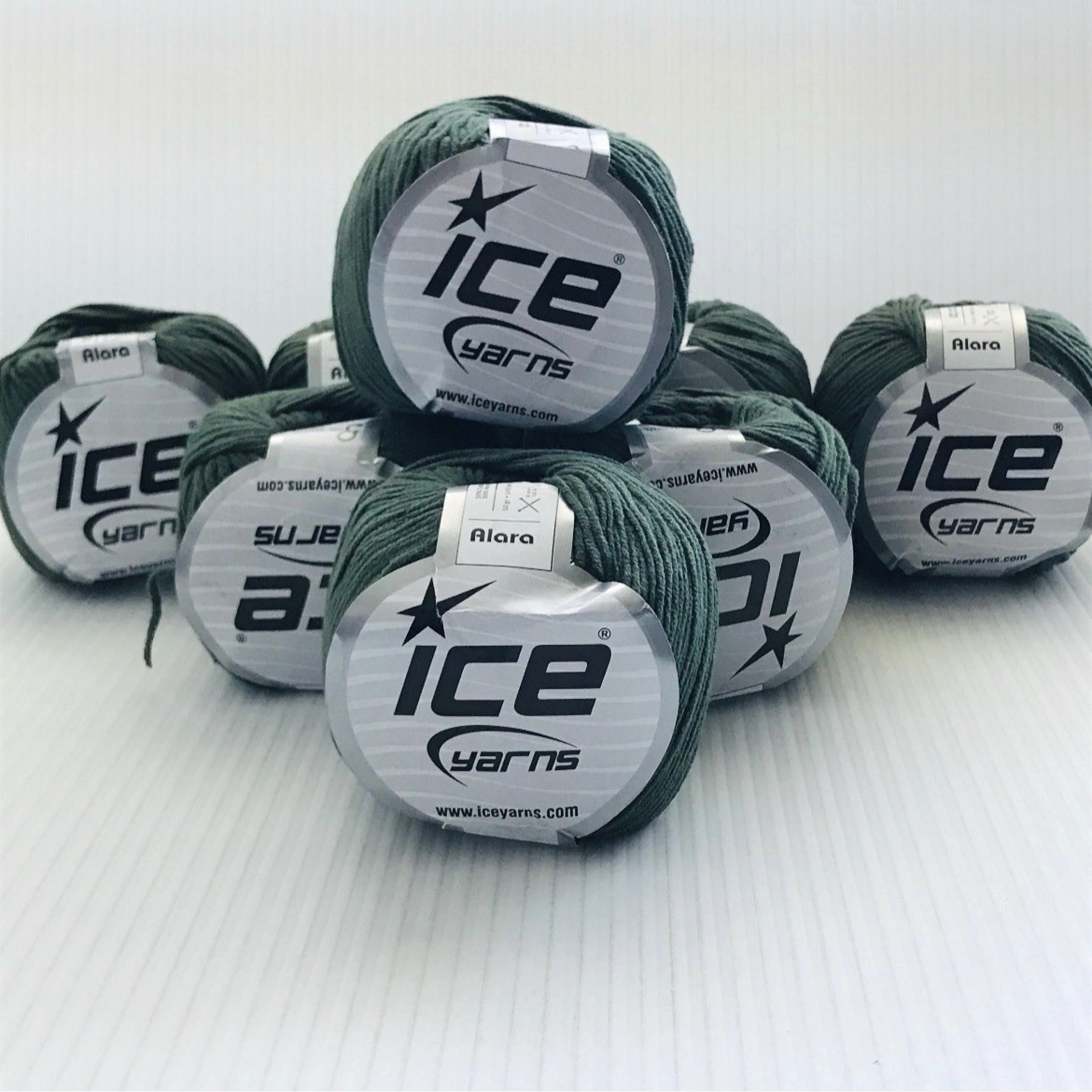 Ice Accents Yarn Balls Alara 50gr 140m each Cotton Acrylic Blend Bundle Lot 8
