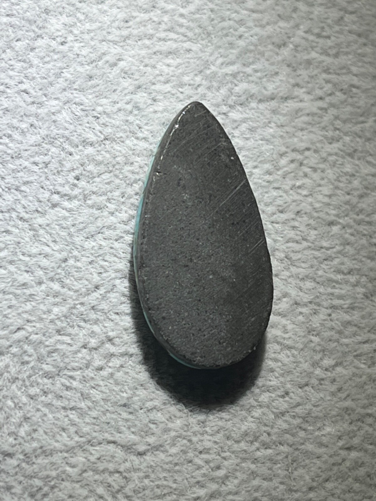 Blue Moon Turquoise 17 ctw Pear tear drop Cabochon. Tonopah, Nevada USA mined