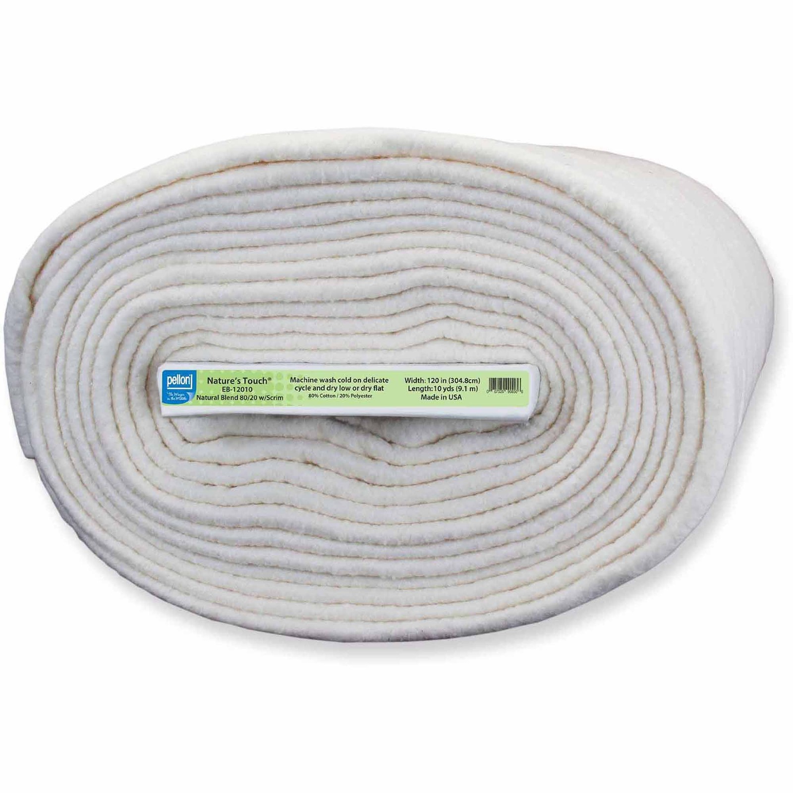 Pellon 80/20 Quilting Batting, 120″ Width, Off White, Bolt, 1 Pack