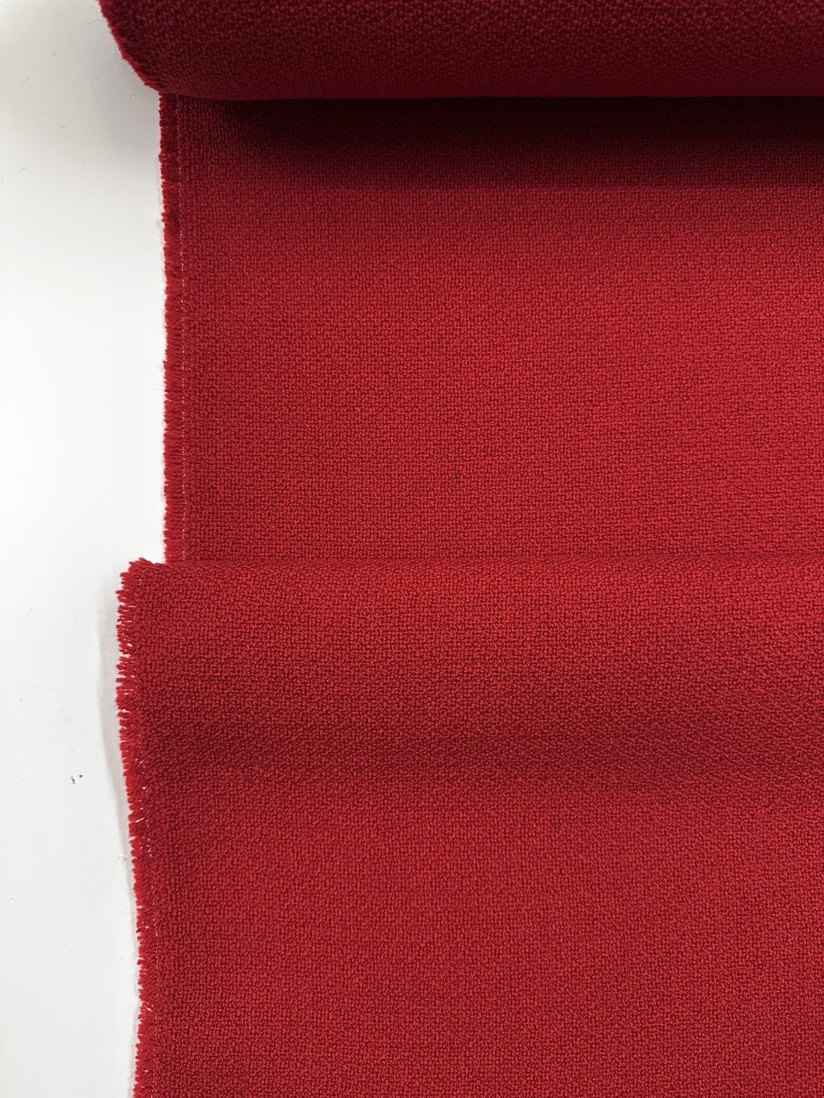 Maharam Strech Appeal In Red 7y21in, Perfect Balance Of Wool And Mohair combined