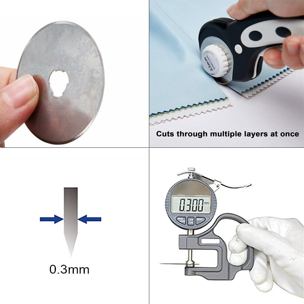 Rotary Cutter Spare Blades 28mm & 45mm Leather Quilters Sewing Patchwork Fabric