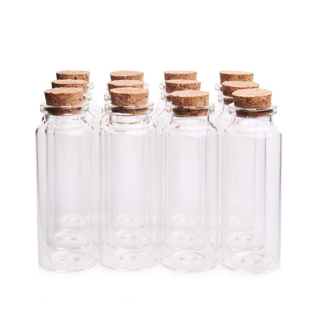 40ml Potion Bottles,Glass Bottles with Cork Stopper,Small Glass Jars for Wedding