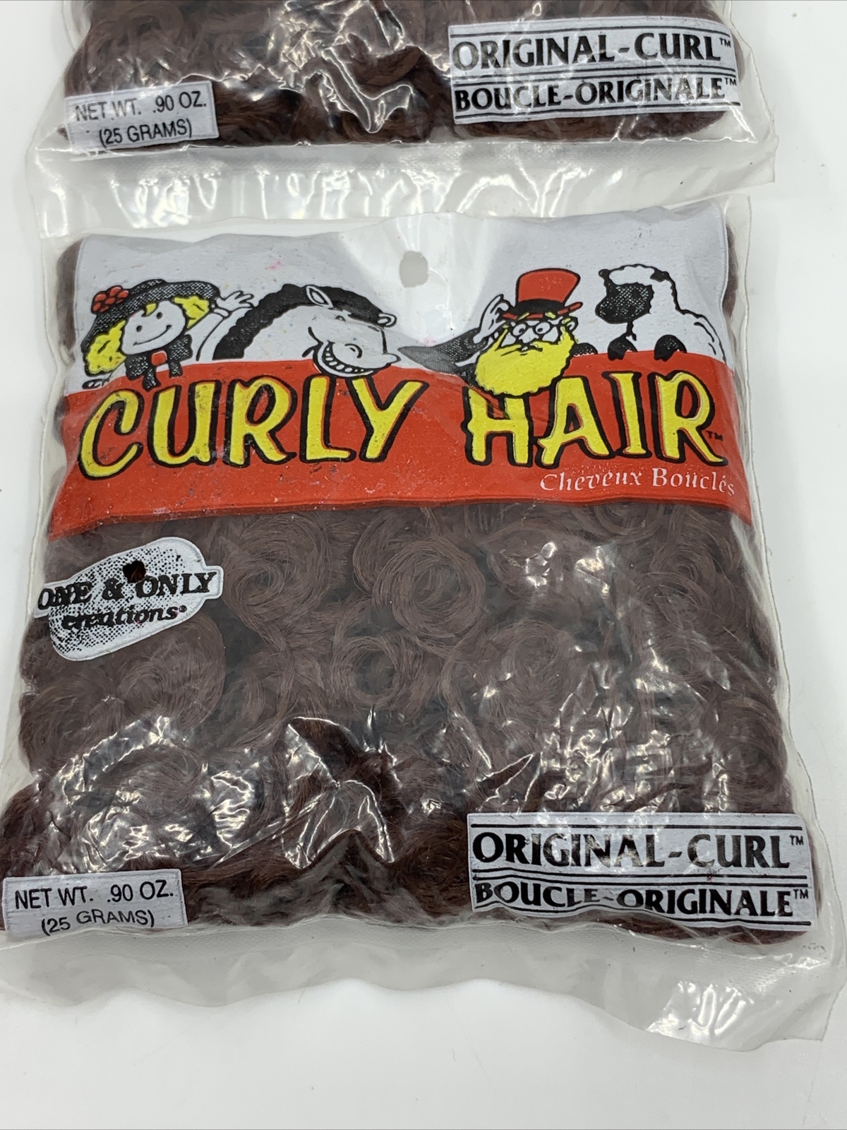 2 PACKS Curly Hair One and Only Creations Original Curl Autumn Brown 25 grams