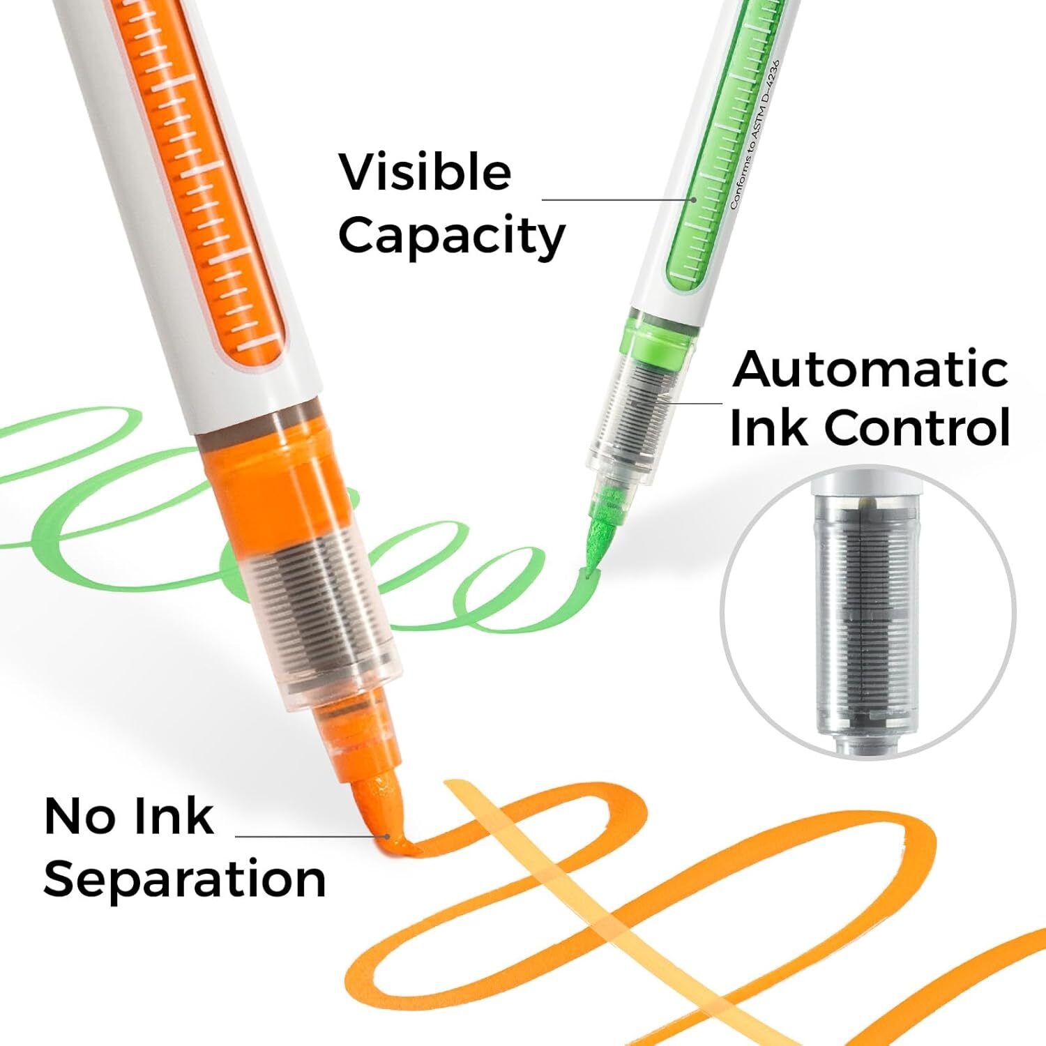 Ohuhu Acrylic Paint Markers Direct Liquid: 24 Colors Flexible Brush Tip – Nahuku