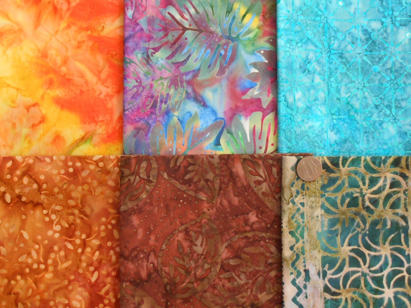 30 Fat / Long Quarters Artisan BALI BATIK Quilt Cotton Fabric Bundle Lot