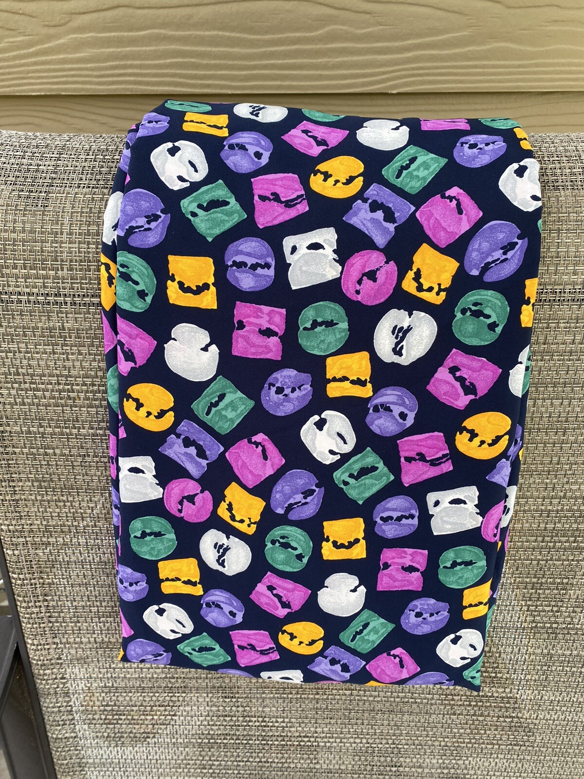 Vintage Abstract Multicolor Print Wrinkle-Resistant Polyester Fabric 3.5Yds
