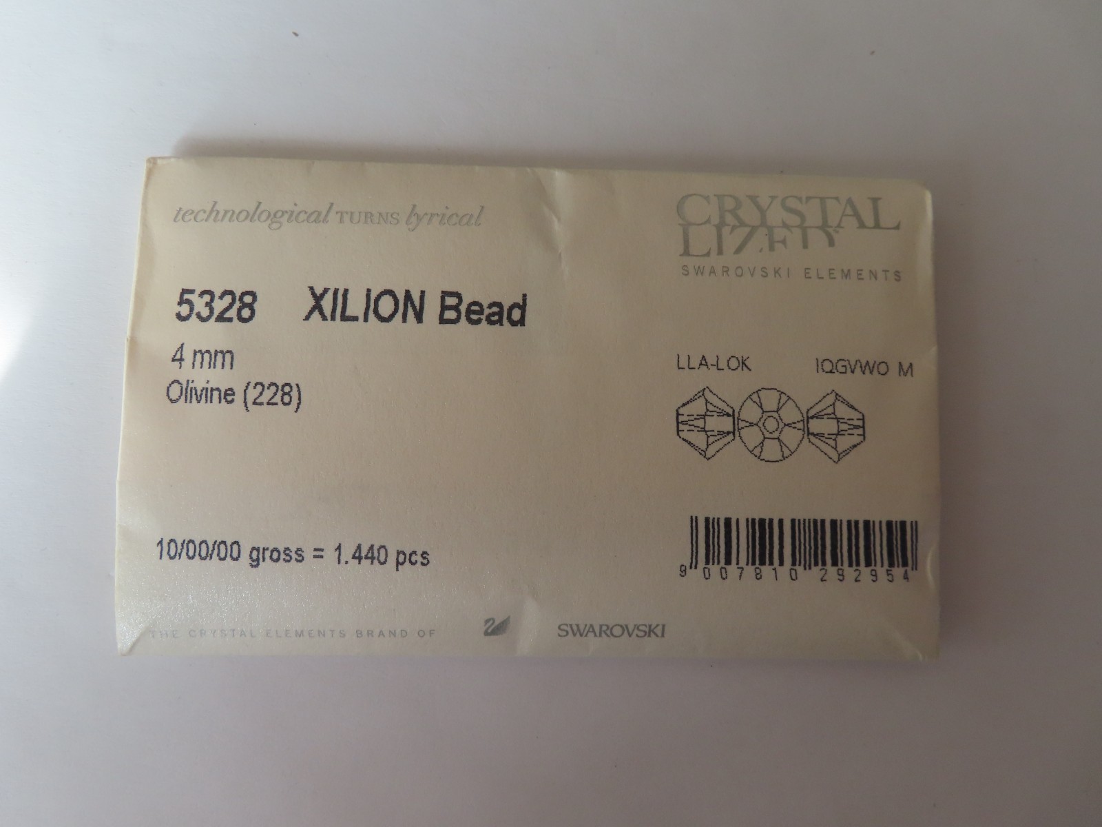 36 Swarovski Bicone Beads 4mm Olivine. #5328