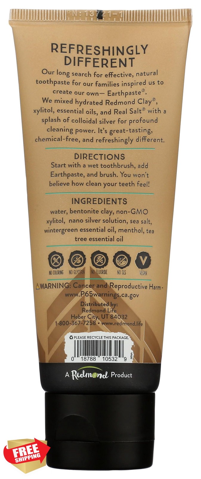 Redmond Earthpaste Wintergreen 4oz