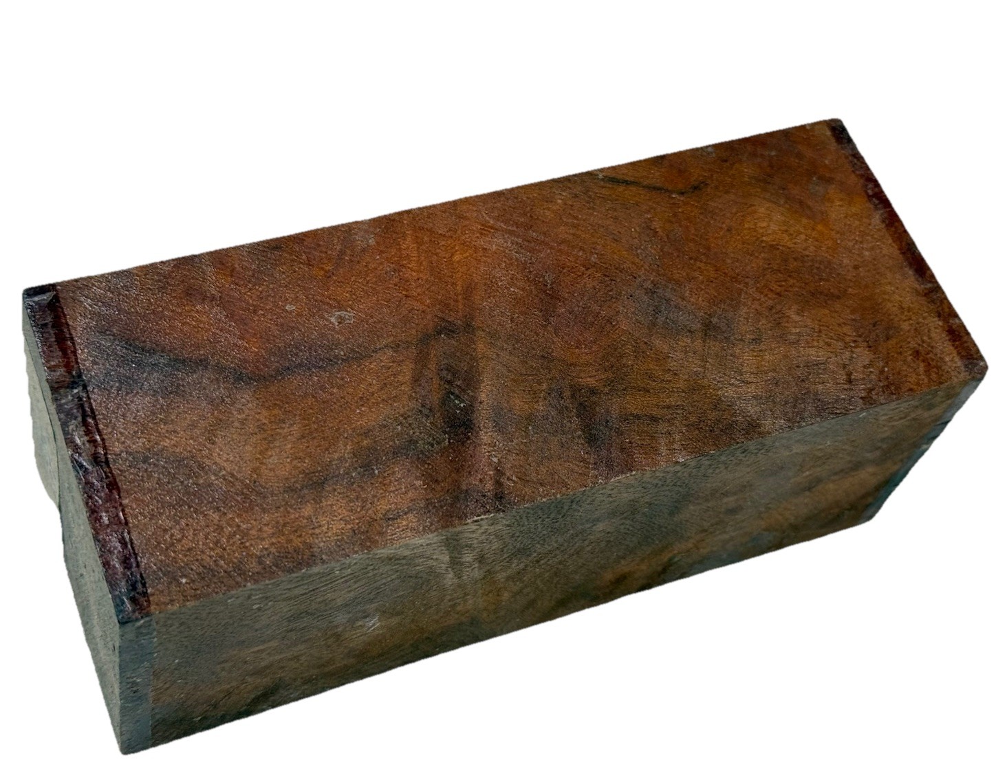 Camphor burl wood turning blank 2-1/8″ x 2-1/8″ x 5-1/2″ (e96) Dried Burl Wood