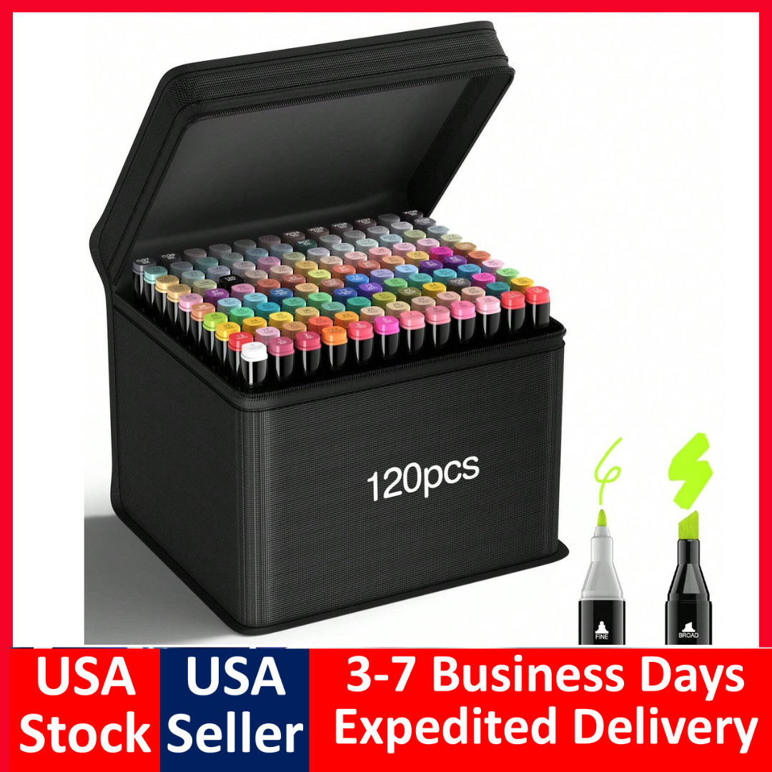 80/168/262 Colors Dual Tip Markers Drawing Markers Set Dual Tip Alcohol Markers