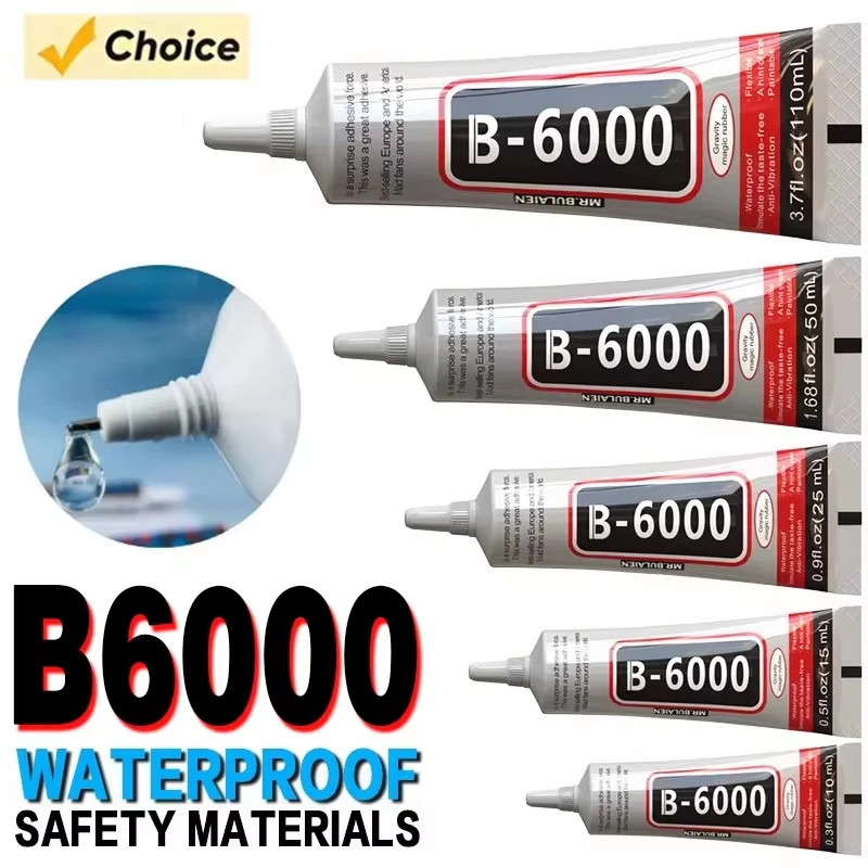 15/25/50/110ML B6000 Super Glue Telephone Mobile Phone Touch Screen Adhesive DIY