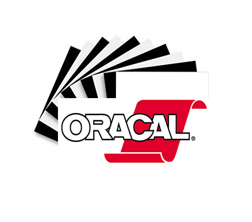 Oracal 651 Permanent Self Adhesive Black/White Craft Vinyl 12×12 12×24 Sheet(s)