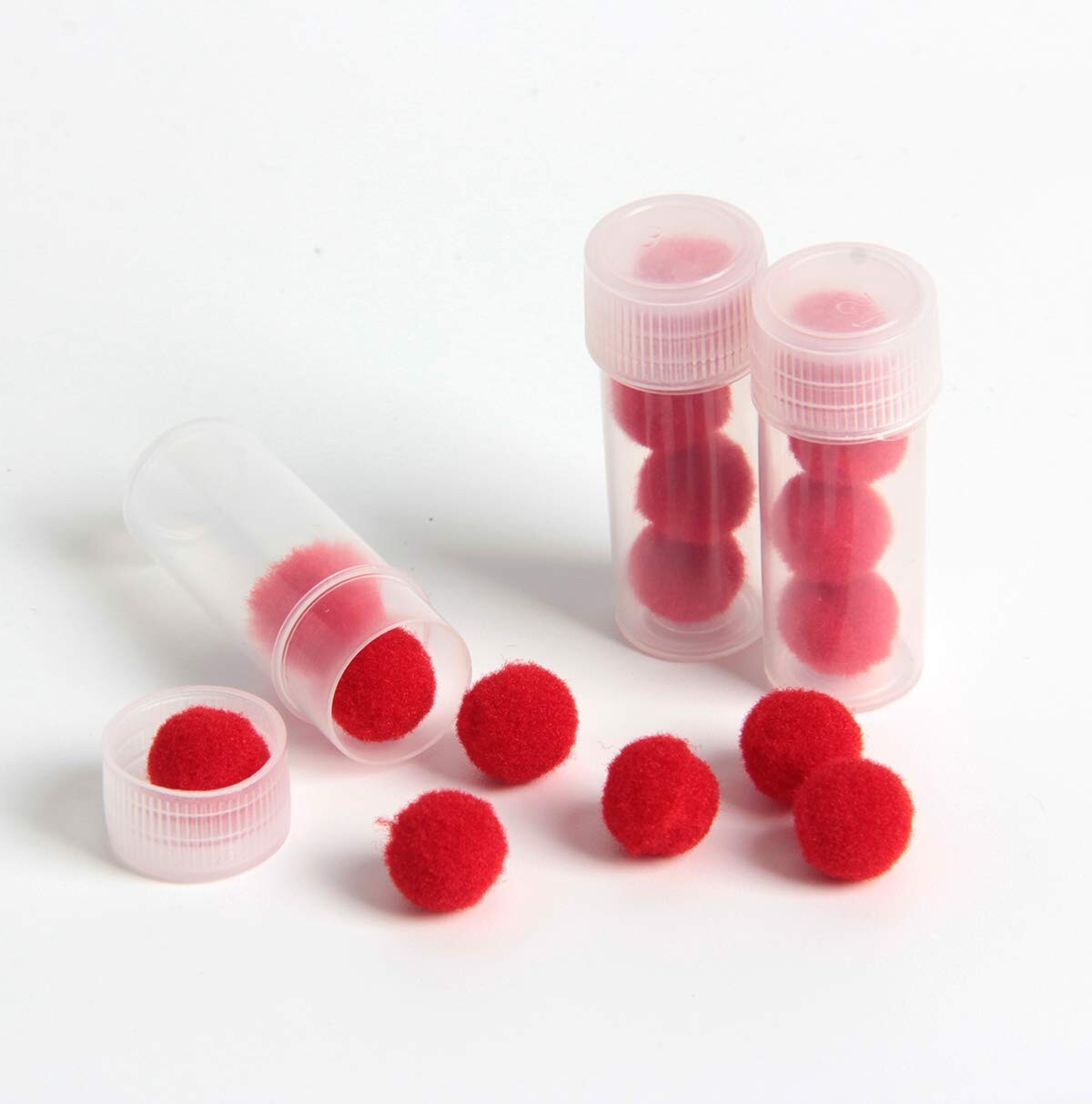 100Pcs 5ml Plastic Small Bottle Storage Container Sample Vial Test Tube with Lid