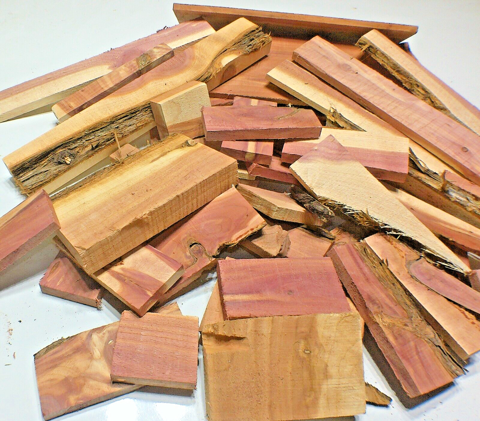 Aromatic Red Cedar Wood Milled Kiln Dried 10LBS Craft Project Pieces SHIPs FREE!