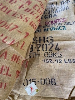 Burlap Coffee Sacks – Assorted Sizes – 20 Pieces