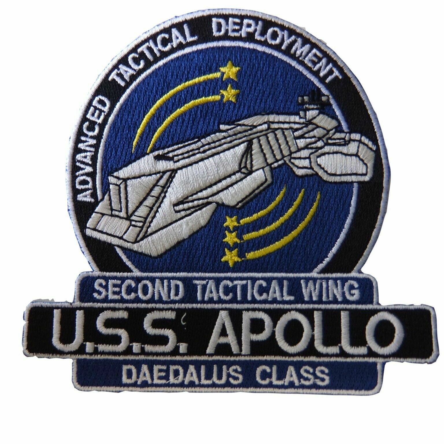 Stargate SG-1 U.S.S. Apollo Logo Embroidered Iron on Patch