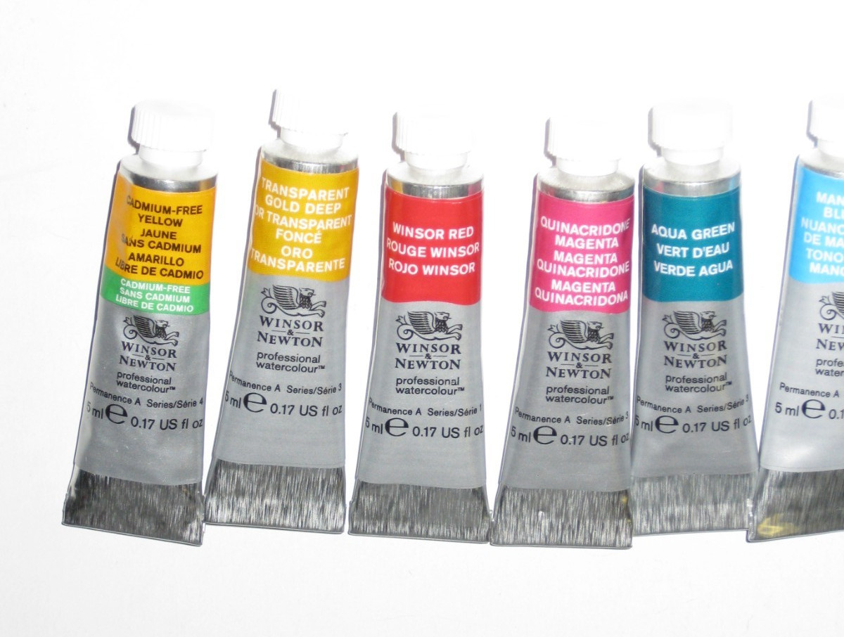 9 Lot Winsor & Newton Professional Artist Watercolor paint 5ml tubes ~ Free Ship