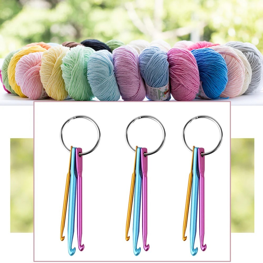 3pcs Crochet Hook Set Yarn Knitting Needles Sewing Tools DIY Crochet Craft Tools