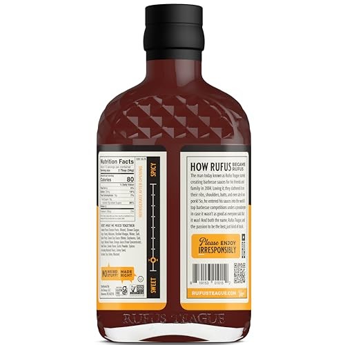BBQ Sauce, Non-GMO, Gluten-Free, 15.25 oz, 15.25 Ounce (Pack of 1) Honey Sweet