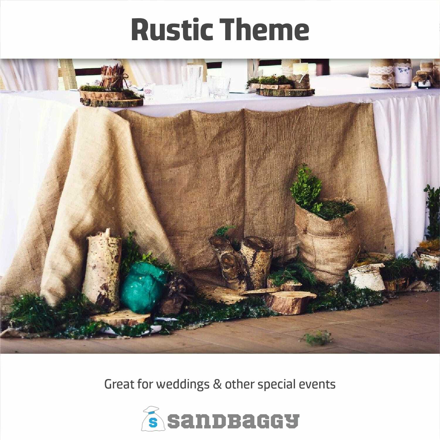 Sandbaggy Burlap Square 80 inch x 80 inch – Landscaping, Construction, Sheets
