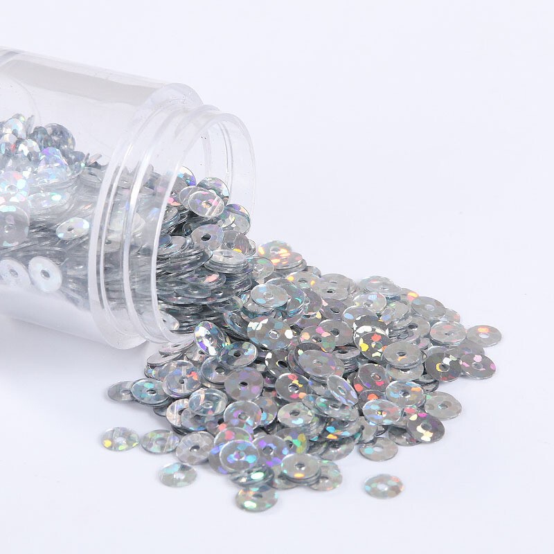 1440-8000pcs PVC Flat Metallic Shiny Round Loose Sequins Clothes Sewing Wedding