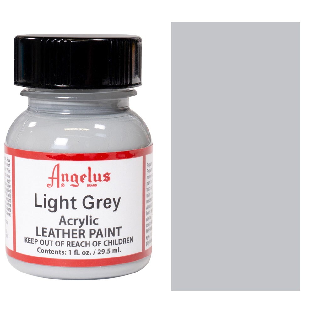 Angelus Acrylic Leather Paints gloves/bags/shoes Color Light Grey – 1 fl.oz