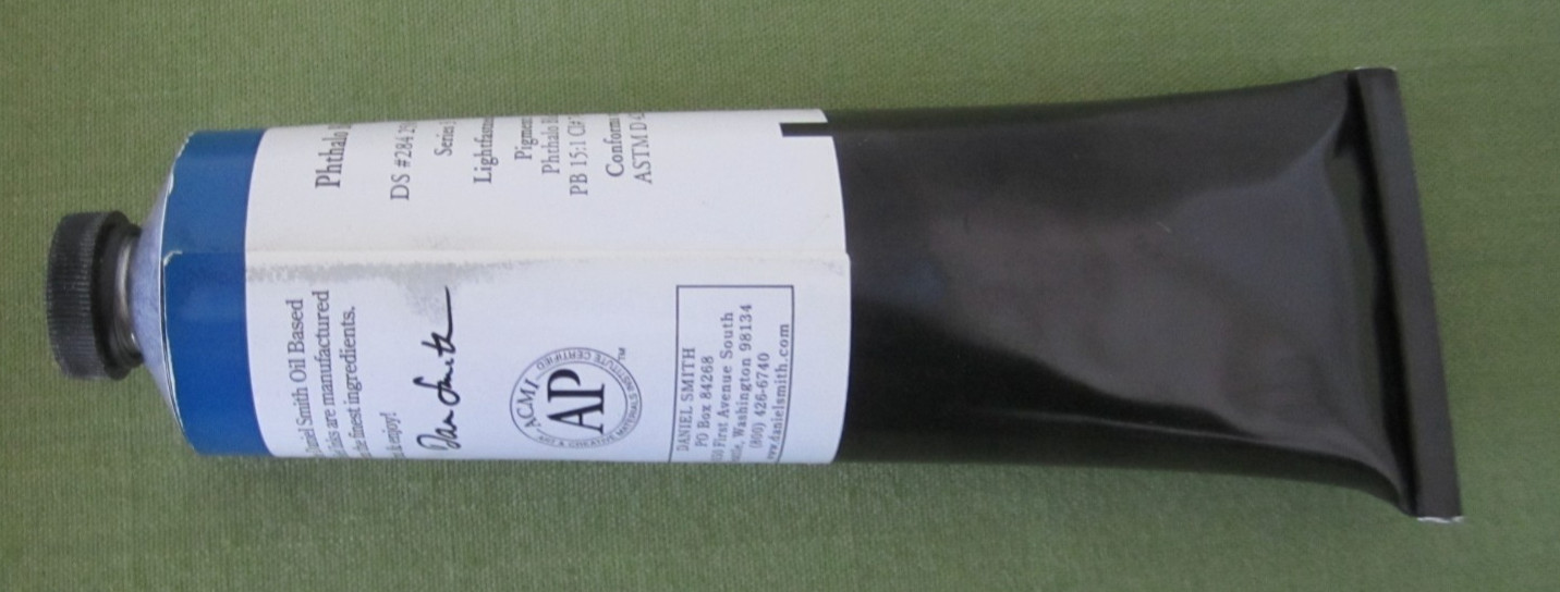 Daniel Smith Water Oil BASED Relief Ink 150 ml / 5 Fl. Oz. PHTHALO BLUE