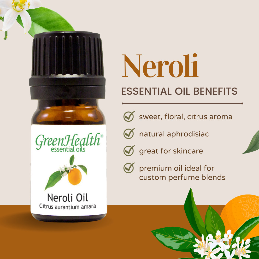 1 fl oz Neroli Essential Oil (100% Pure & Natural) – GreenHealth