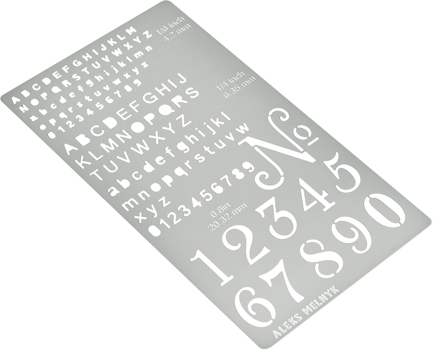 No.422 Metal Stencil, Tiny Letters, Normografo, Pyrography, Wood Burning, 1 PCS,