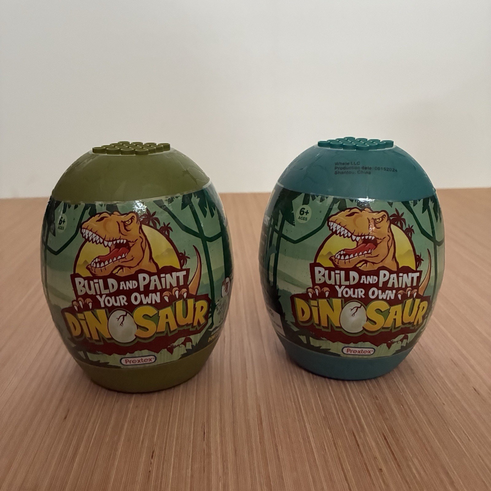 PREXTEX Lot Of 2 Build and Paint Your Own Collectible Dinosaur Toy Kit NEW