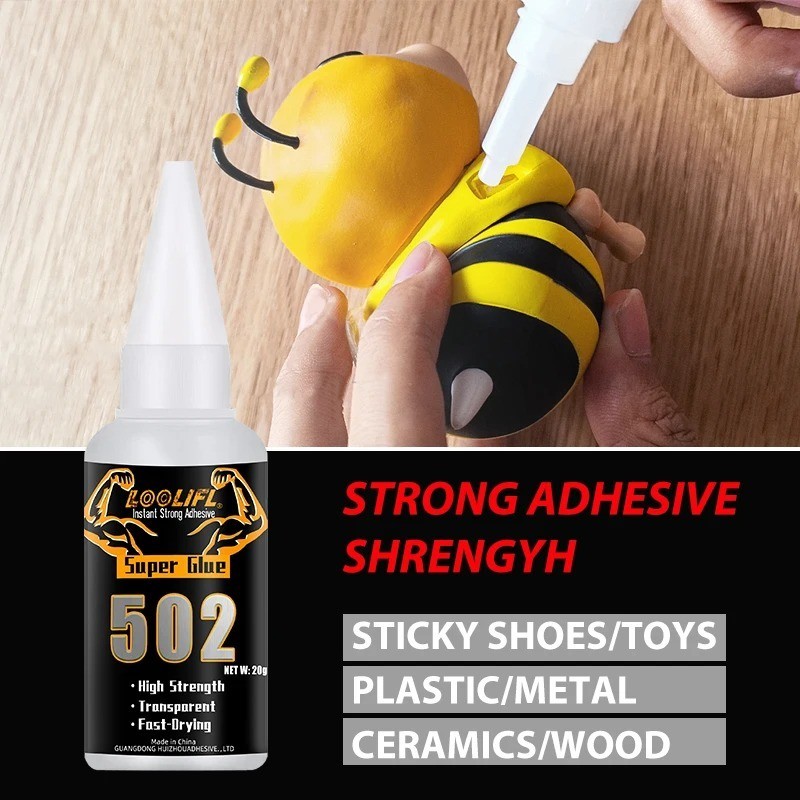 502 Super Glue 20g Fast Dry Strong Adhesive for Metal Wood Plastic