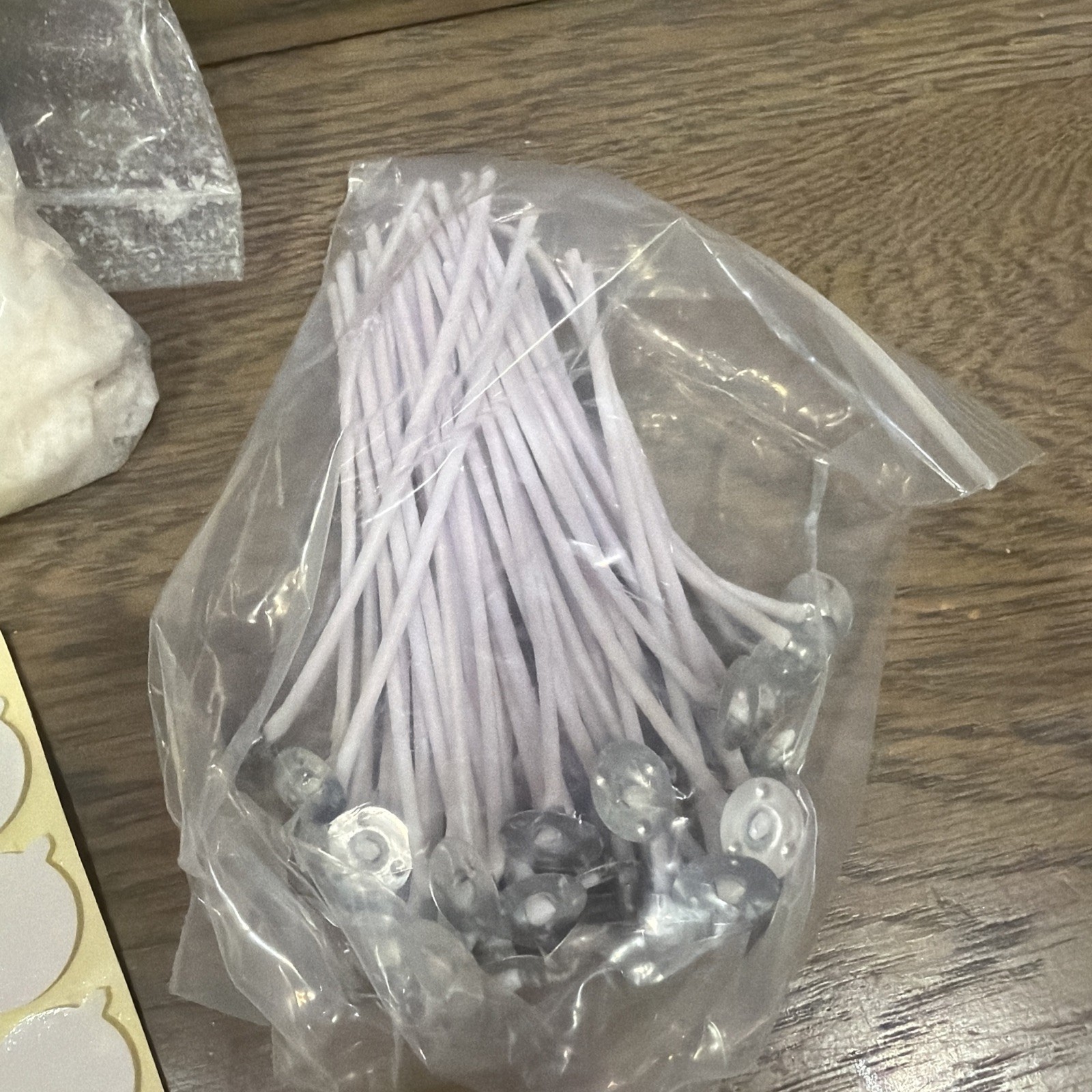 1 lb Soy Wax Candle Making Kit Wicks Stickers Stir Spoon DIY Craft Supplies