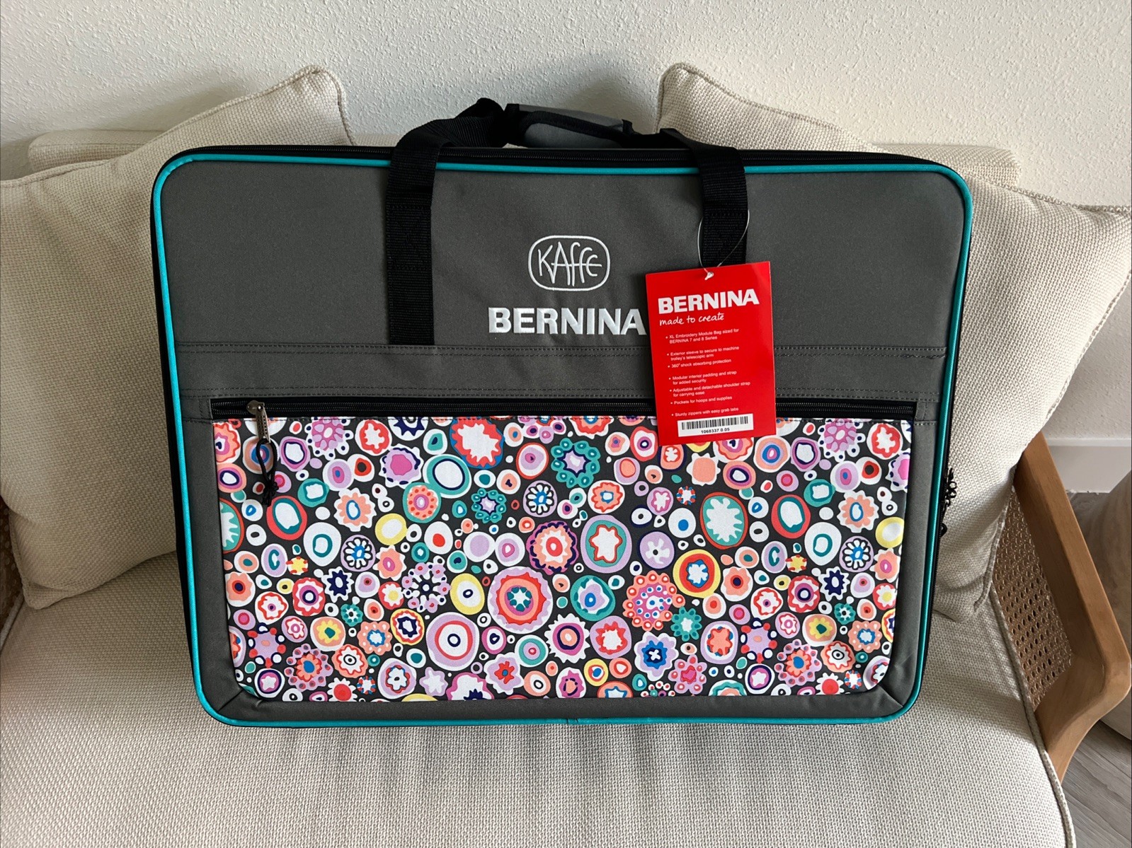 Bernina Embroidery Unit Module Case / Bag for 7/8 Series Machines Kaffe