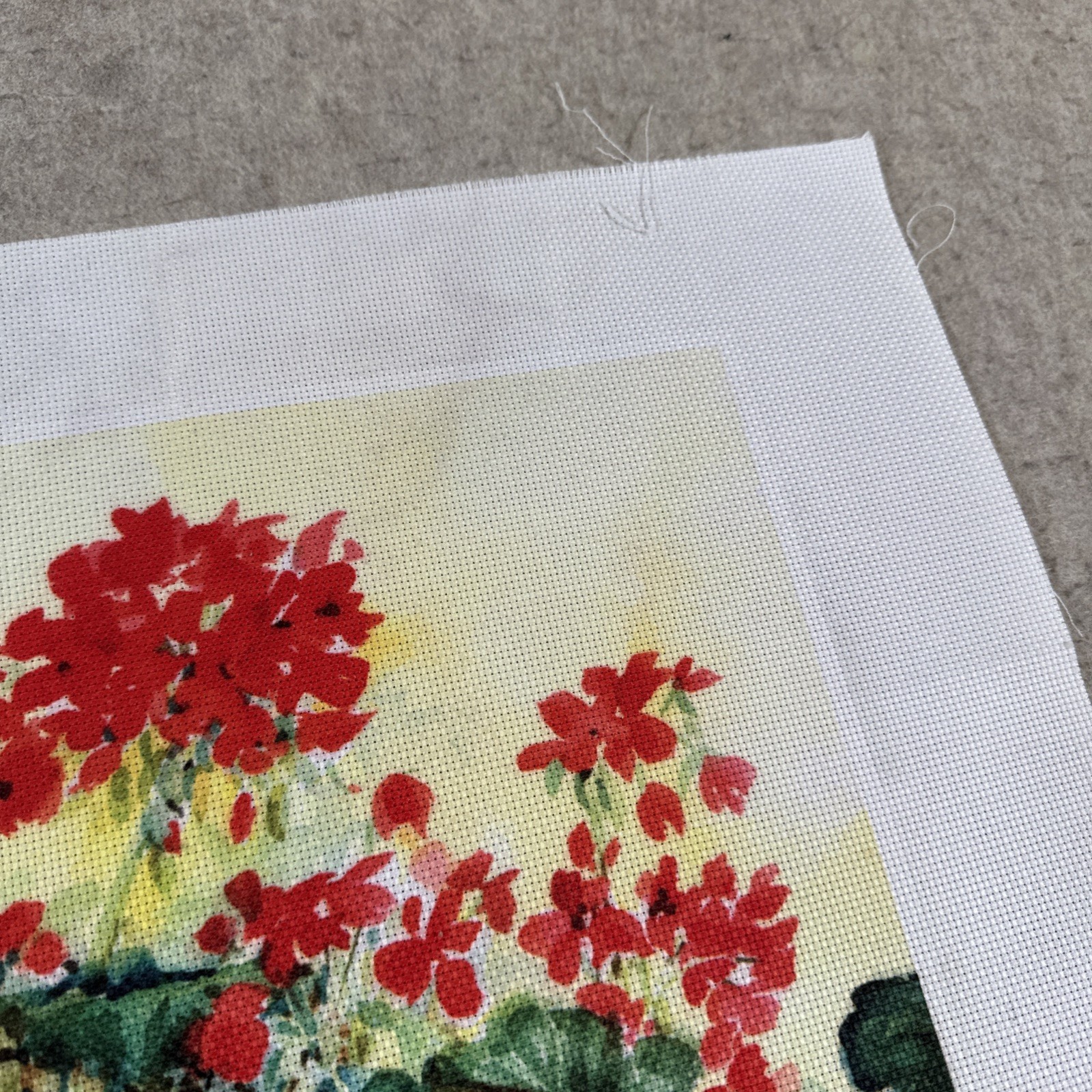 2005 Candamar Designs Geranium Basket 51552 Counted Cross Stitch Canvas