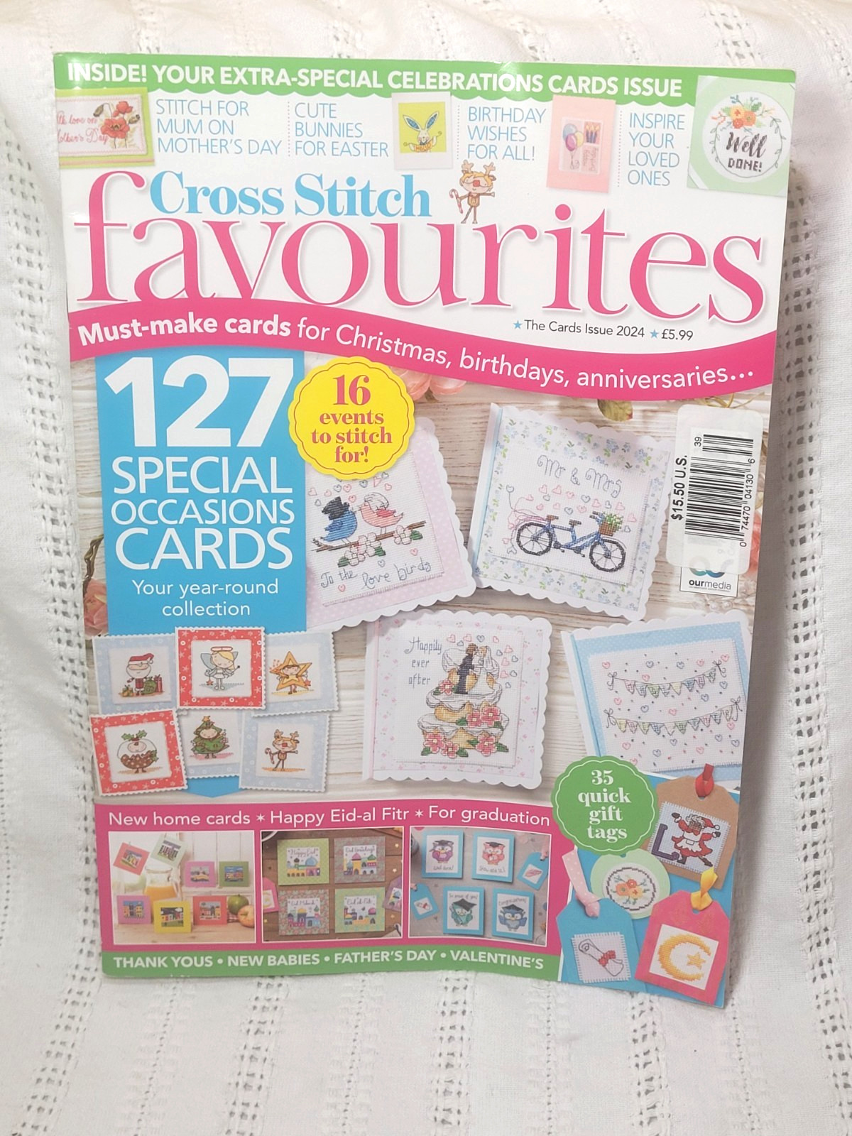 Cross Stitch Favourites Magazine 127 Patterns The Cards Issue 2024