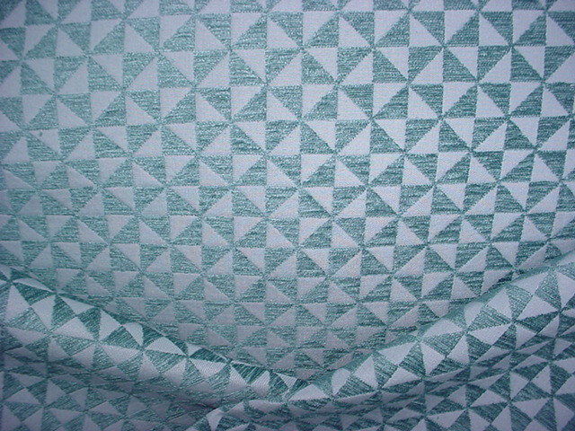13-5/8Y Lee Jofa 2008129 Tango Aqua Blue Geometric Chenille Upholstery Fabric